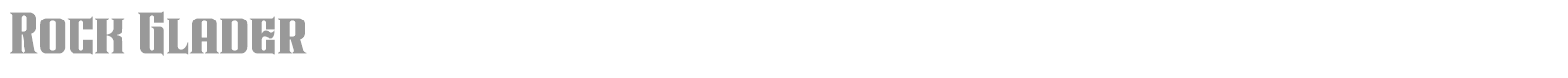 Rock Glader font preview